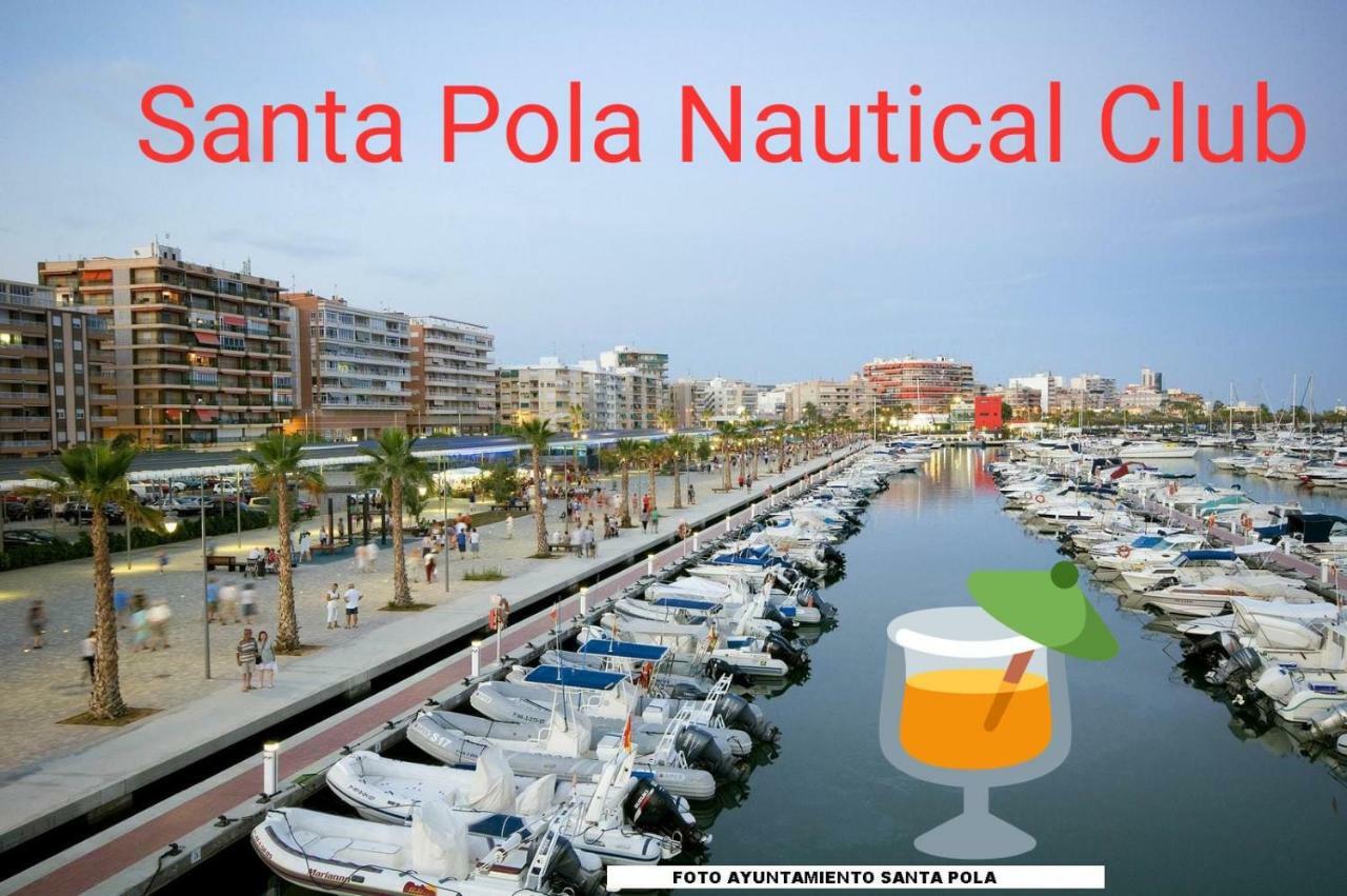 Playa 500M Y Centro Pueblo 600M, Piscina, 4 Clim, 2 Parkings Apartment Санта Пола Екстериор снимка